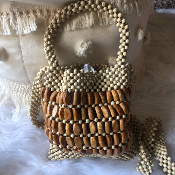 Straw Studios Handbags - Straw Studios Beaded Purse